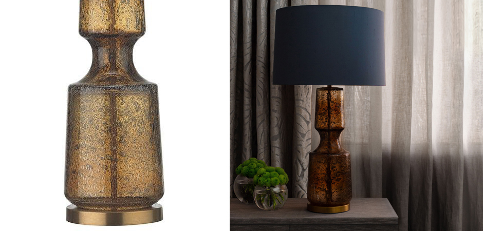 Настольная лампа Antero Amber Smoke Table Lamp Настольная лампа Antero Amber Smoke Table Lamp - Loft-Concept в Твери