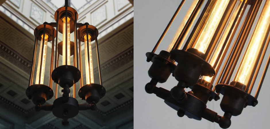 Подвесной светильник Loft Industrial Edison Cage Vertical Quatro Подвесной светильник Loft Industrial Edison Cage Vertical Quatro - Loft-Concept в Твери
