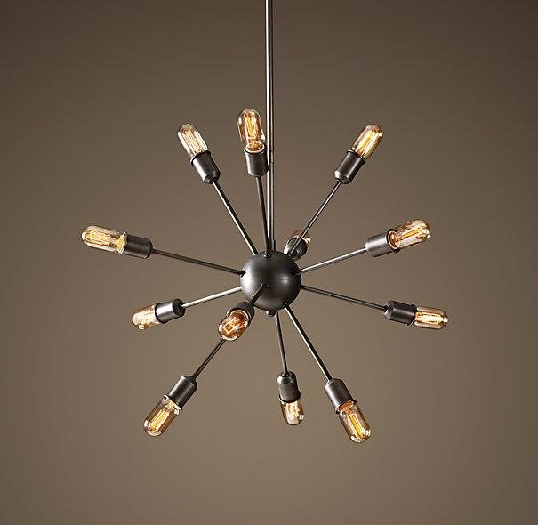 Люстра Loft Industrial Sputnik Chandelier 70 12 Черный Люстра Loft Industrial Sputnik Chandelier 70 12 Черный в Твери | Loft Concept