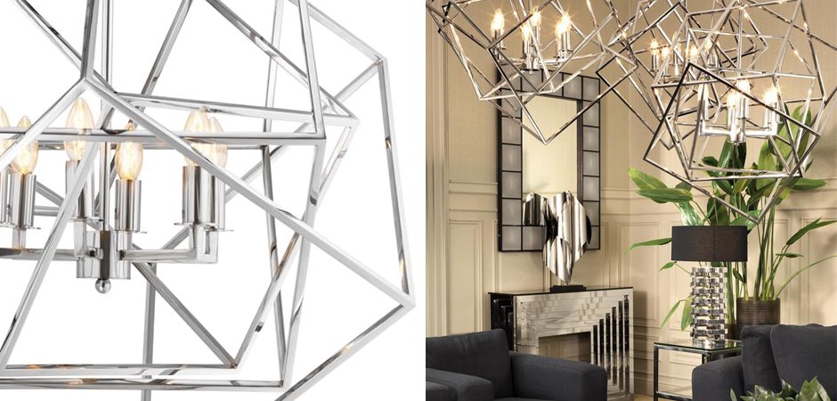 Eichholtz Lantern Matrix Nickel Eichholtz Lantern Matrix Nickel - Loft-Concept в Твери