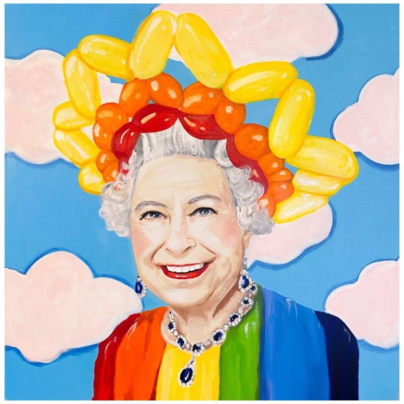 Картина Queen Elizabeth in Balloon Sunshine Crown Мульти Картина Queen Elizabeth in Balloon Sunshine Crown Мульти в Твери | Loft Concept