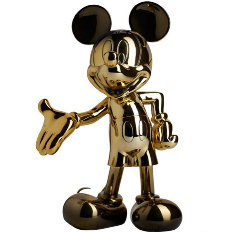 Статуэтка Mickey Mouse statuette gold Глянцевое золото Черный Статуэтка Mickey Mouse statuette gold Глянцевое золото Черный в Твери | Loft Concept