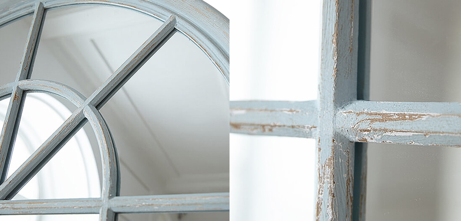 Зеркало Window Blue Patina Mirror Зеркало Window Blue Patina Mirror - Loft-Concept в Твери