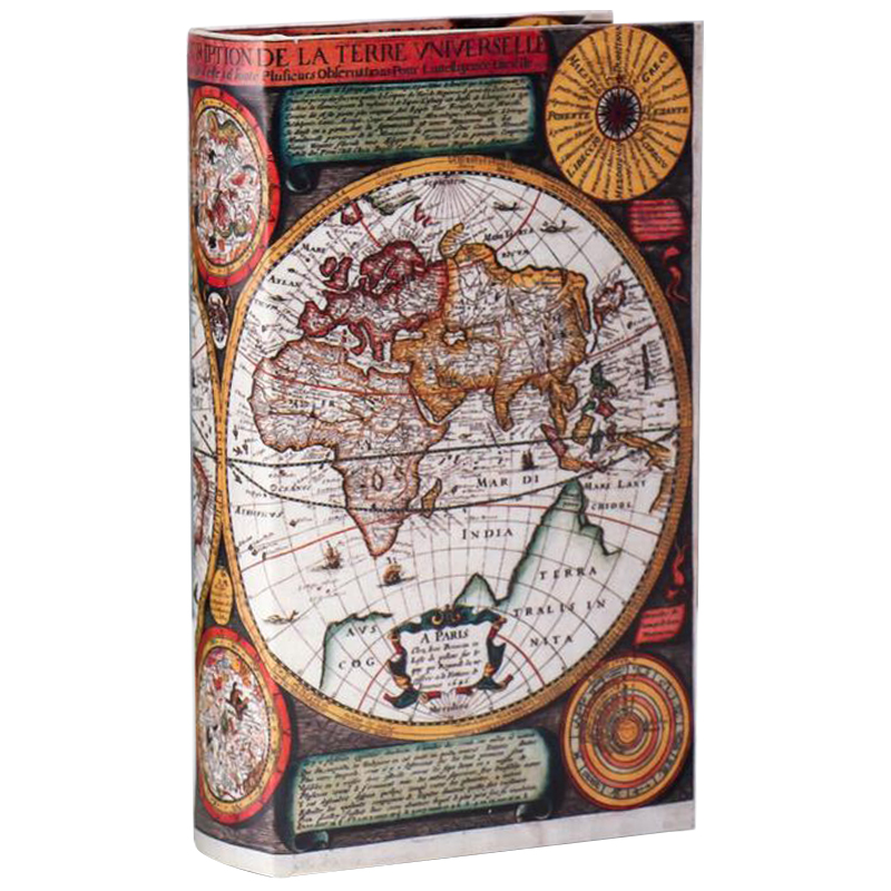 Шкатулка-книга Map of The World Book Box Мульти Шкатулка-книга Map of The World Book Box Мульти в Твери | Loft Concept