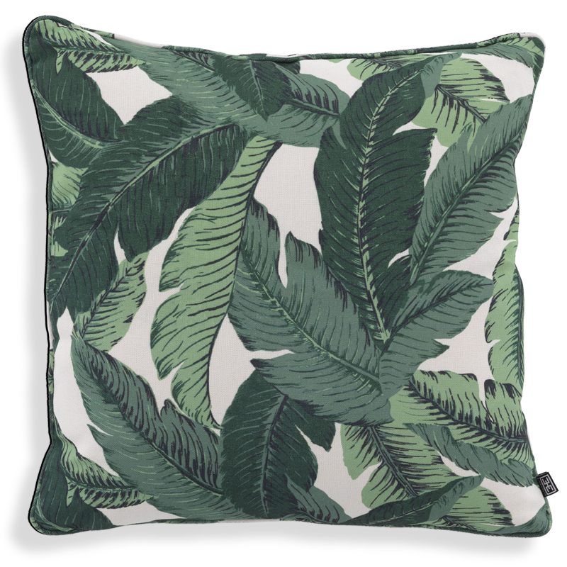 Подушка Eichholtz Pillow Mustique L Белый Зеленый Подушка Eichholtz Pillow Mustique L Белый Зеленый в Твери | Loft Concept