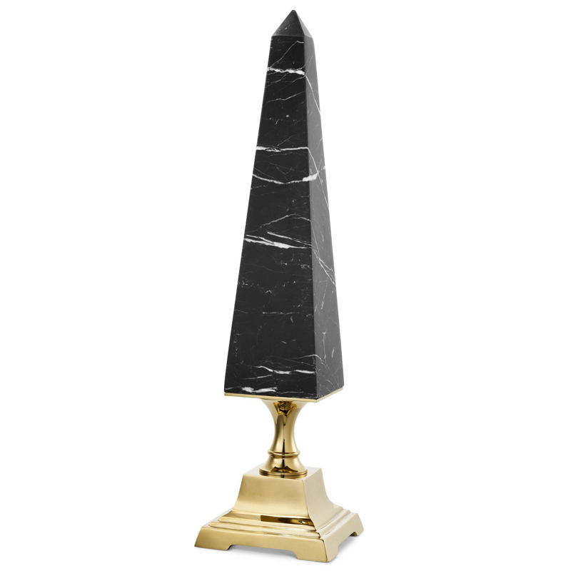Аксессуар Eichholtz Obelisk Layford L Черный Мрамор Nero Глянцевое золото Аксессуар Eichholtz Obelisk Layford L Черный Мрамор Nero Глянцевое золото в Твери | Loft Concept