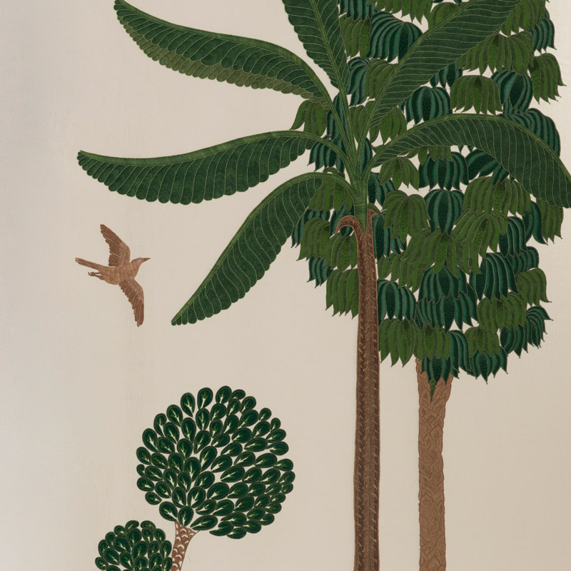 Обои ручная роспись Mughal Trees Original colourway on linen  в Твери | Loft Concept 