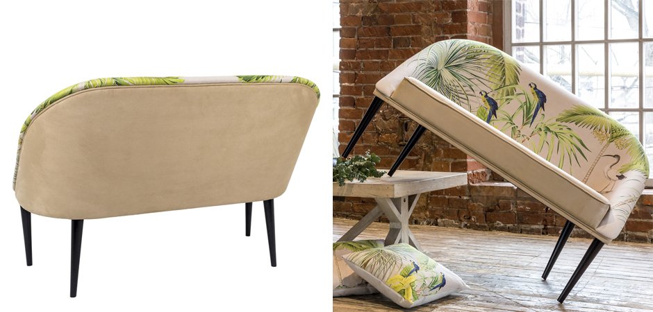 Диван Sofa Jungle Andaman fond bleu Диван Sofa Jungle Andaman fond bleu - Loft-Concept в Твери