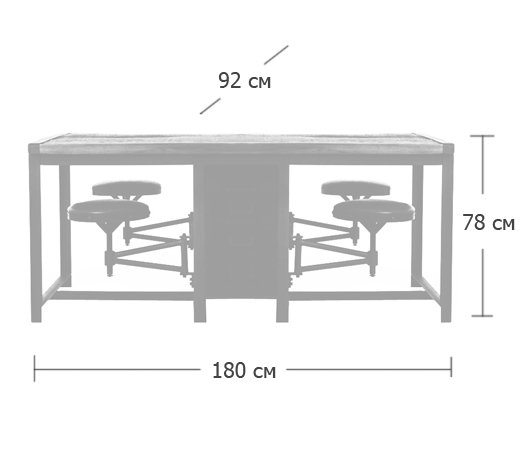 Большой рабочий стол Rupert Work Table Rustic Большой рабочий стол Rupert Work Table Rustic в Твери
