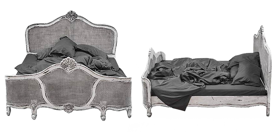 Кровать Wicker Bed White Кровать Wicker Bed White - Loft-Concept в Твери