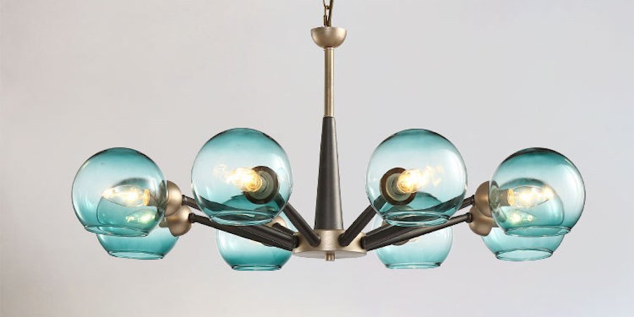 Люстра Thalia chandelier Blue glass Люстра Thalia chandelier Blue glass - Loft-Concept в Твери
