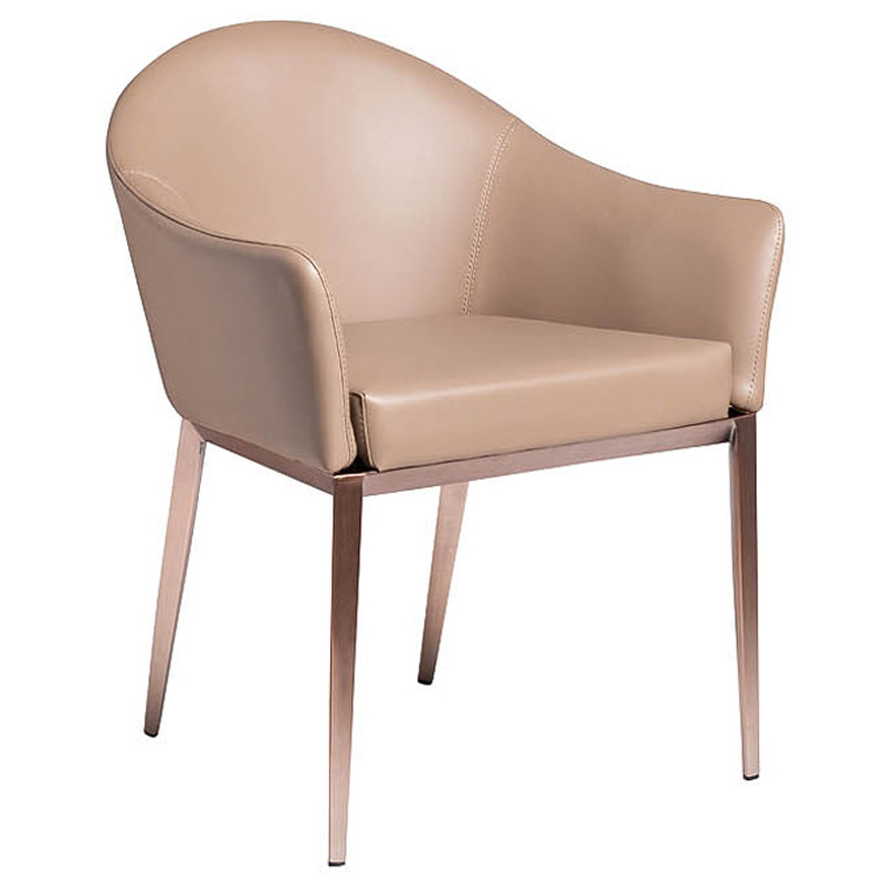 Стул Value Chair eco-leather Бежевый Медь Стул Value Chair eco-leather Бежевый Медь в Твери | Loft Concept