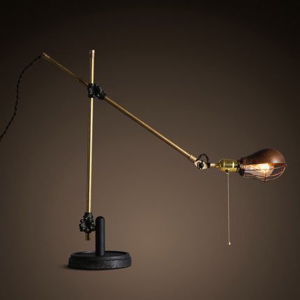 Настольный светильник Steampunk Extension Pole Table 2 Черный Латунь Настольный светильник Steampunk Extension Pole Table 2 Черный Латунь в Твери | Loft Concept