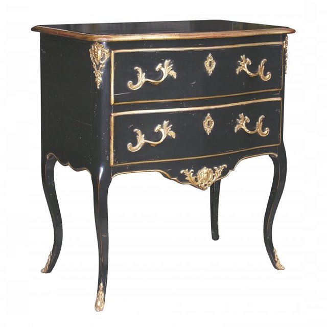 Комод L.XV CHEST OF DRAWERS black Бронза Черный Комод L.XV CHEST OF DRAWERS black Бронза Черный в Твери | Loft Concept