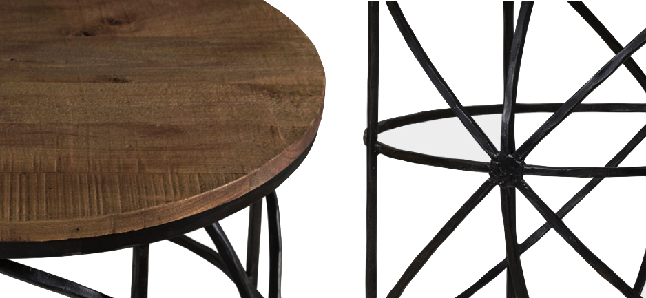 Журнальный стол Industrial Rust Round Sphero Table Журнальный стол Industrial Rust Round Sphero Table - Loft-Concept в Твери