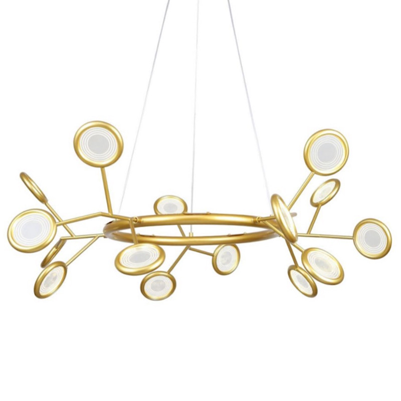 Люстра Gold Bendik Lighting Прозрачный Золотой в Твери | Loft Concept 