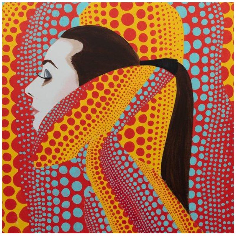 Картина She Dreamed of Kusama in Red and Yellow Мульти Картина She Dreamed of Kusama in Red and Yellow Мульти в Твери | Loft Concept