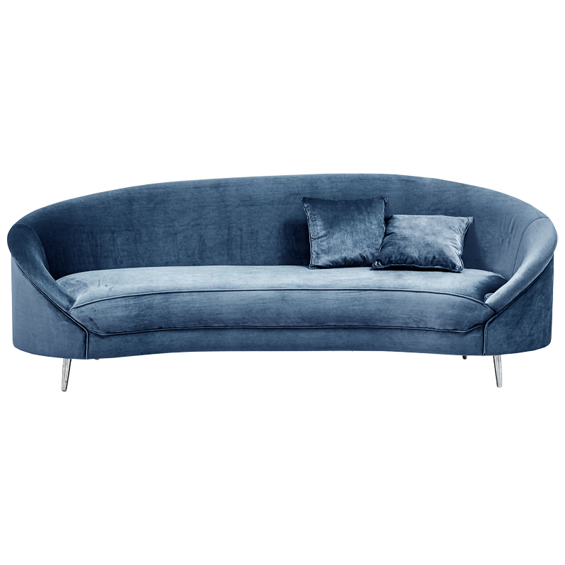 Диван Paulet Sofa blue Серый Хром Диван Paulet Sofa blue Серый Хром в Твери | Loft Concept