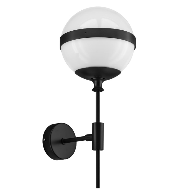 Бра Peggy Wall Lamp Белый Черный матовый Бра Peggy Wall Lamp Белый Черный матовый в Твери | Loft Concept