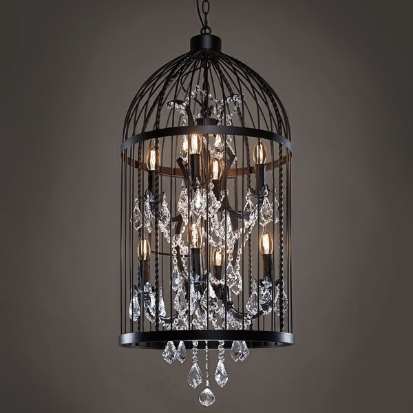 Люстра Steampunk Birdcage Chandelier 45 black Черный Люстра Steampunk Birdcage Chandelier 45 black Черный в Твери | Loft Concept