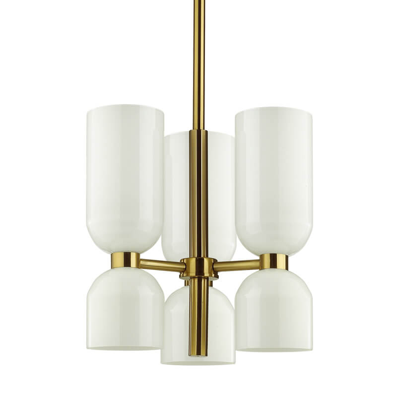 Люстра Lightmaker Studio Edie Chandelier 3 Белый Бронза Люстра Lightmaker Studio Edie Chandelier 3 Белый Бронза в Твери | Loft Concept