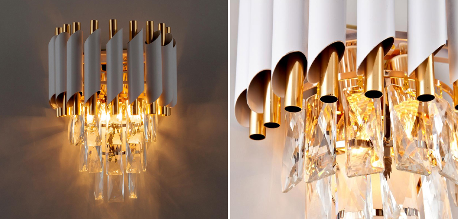 Каскадное бра Empire Crystal Gold Каскадное бра Empire Crystal Gold - Loft-Concept в Твери