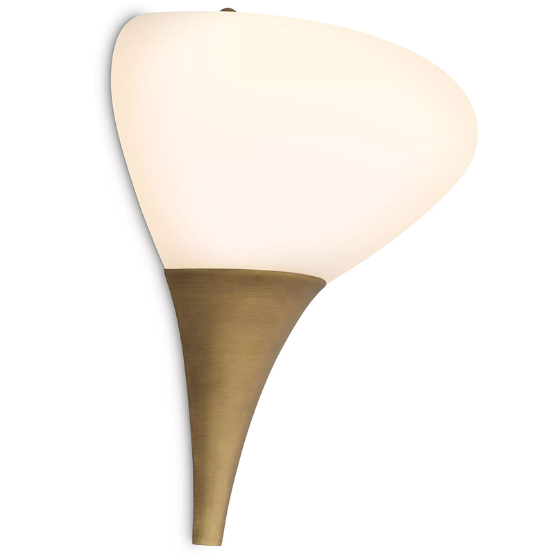 Бра Eichholtz Wall Lamp Duco Латунь Белый Бра Eichholtz Wall Lamp Duco Латунь Белый в Твери | Loft Concept