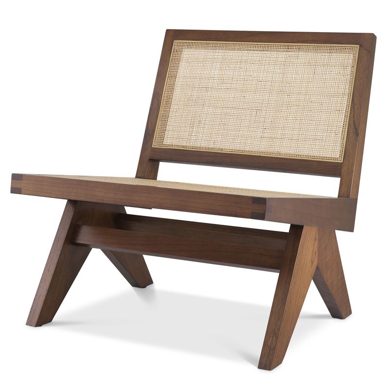 Кресло Eichholtz Chair Romee brown Коричневый Бежевый Кресло Eichholtz Chair Romee brown Коричневый Бежевый в Твери | Loft Concept