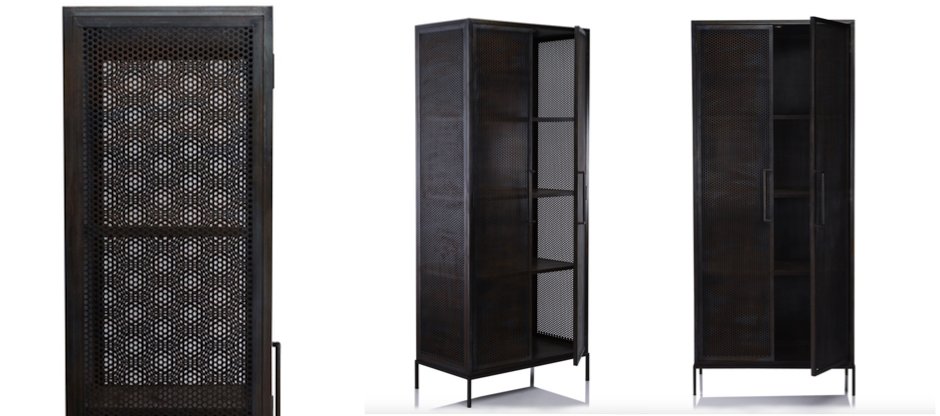 Шкаф Industrial Loft Dark Metal Tali Cabinet Шкаф Industrial Loft Dark Metal Tali Cabinet - Loft-Concept в Твери