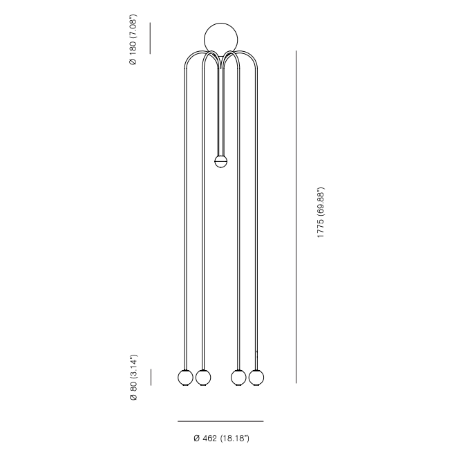 Торшер Michael Anastassiades Fontana Amorosa Bellagio Торшер Michael Anastassiades Fontana Amorosa Bellagio в Твери