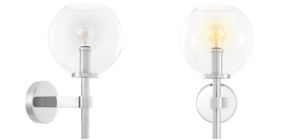 Бра Wall Lamp Jade Nickel Бра Wall Lamp Jade Nickel - Loft-Concept в Твери