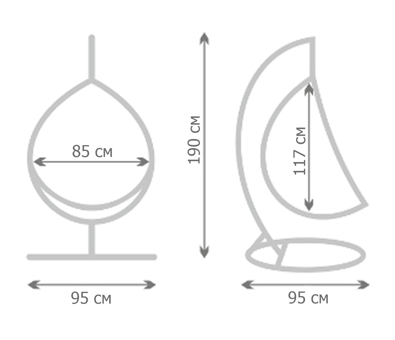 Кресло Swing chair outdoor White Egg Кресло Swing chair outdoor White Egg в Твери