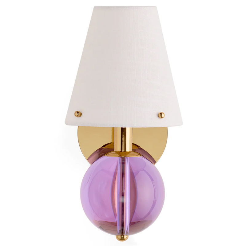 Бра BELVEDERE SCONCE Jonathan Adler Pink Золотой Белый Сиреневый Бра BELVEDERE SCONCE Jonathan Adler Pink Золотой Белый Сиреневый в Твери | Loft Concept