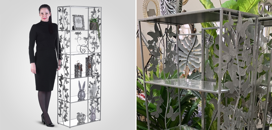 Стеллаж Silver Butterfly Wide Стеллаж Silver Butterfly Wide - Loft-Concept в Твери