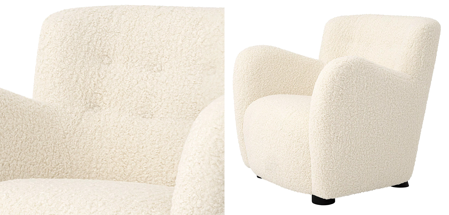 Кресло Eichholtz Chair Bixby White - фото №1