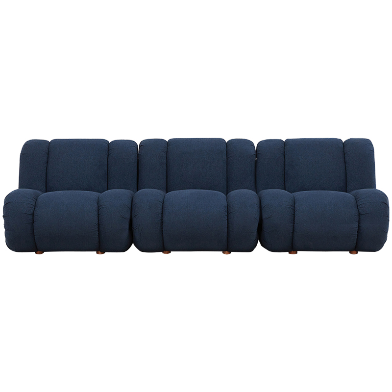 Модульный диван Erasmus Modular Sofa Blue Синий Коричневый Модульный диван Erasmus Modular Sofa Blue Синий Коричневый в Твери | Loft Concept