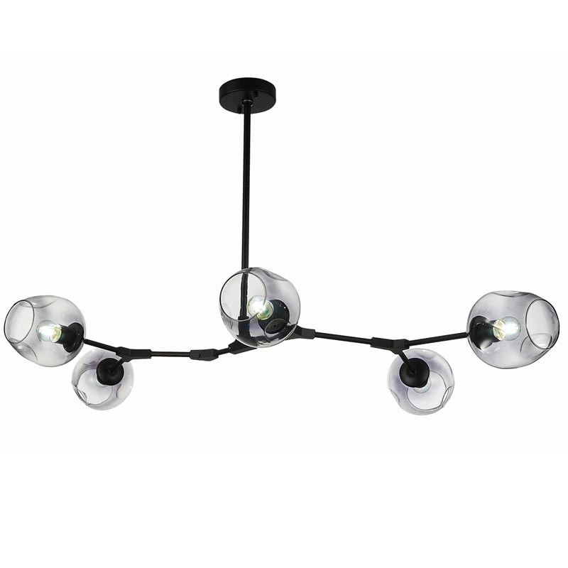 Люстра Branching Bubble Chandelier 5 black Черный Дымчатый (Smoke) Люстра Branching Bubble Chandelier 5 black Черный Дымчатый (Smoke) в Твери | Loft Concept