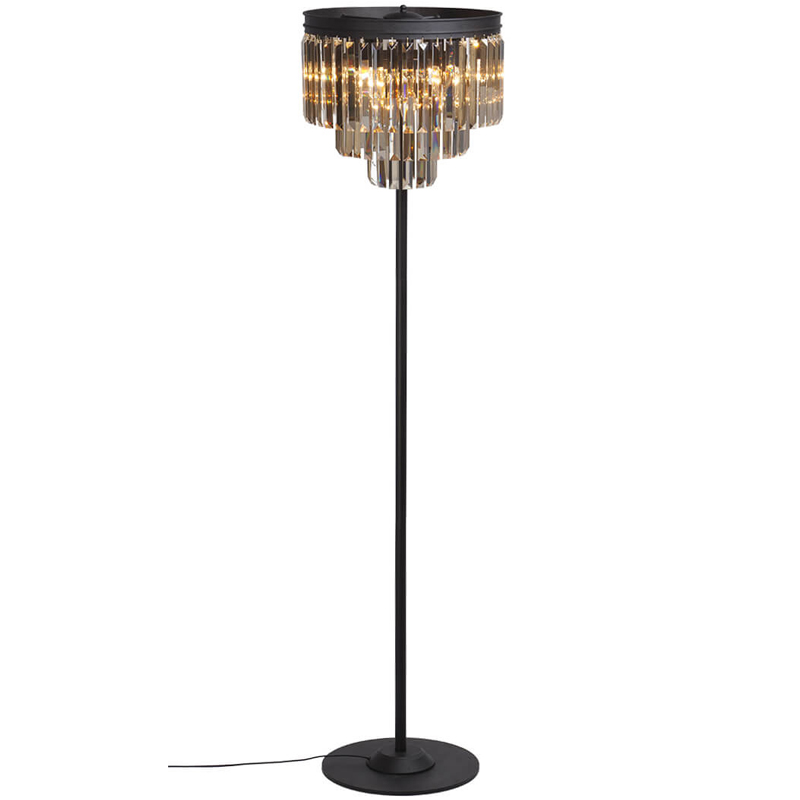 Торшер RH Odeon Amber GLASS Floor Lamp Стекло Амбер Черный Торшер RH Odeon Amber GLASS Floor Lamp Стекло Амбер Черный в Твери | Loft Concept