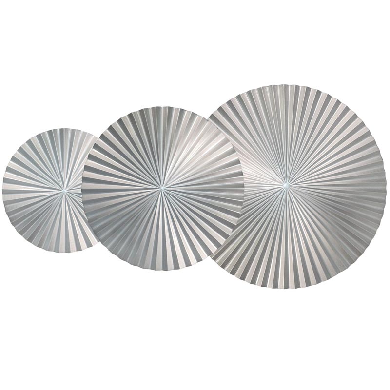 Арт-объект Apollo Silver Wall Plaque Disc 3 Серебряный Арт-объект Apollo Silver Wall Plaque Disc 3 Серебряный в Твери | Loft Concept