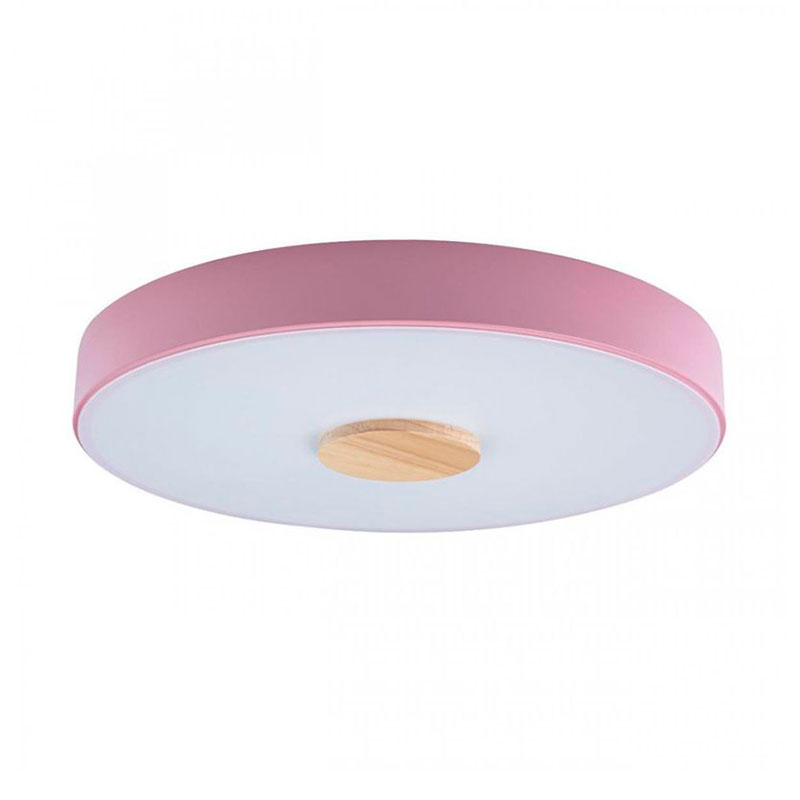 Потолочный светильник Wooden Wheels Pink диаметр 40 Белый Розовый пастельный Древесина Потолочный светильник Wooden Wheels Pink диаметр 40 Белый Розовый пастельный Древесина в Твери | Loft Concept