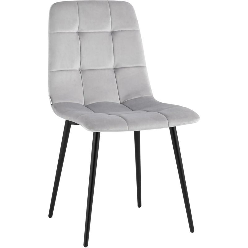 Стул NANCY Chair Молочный Велюр Молочный Черный Стул NANCY Chair Молочный Велюр Молочный Черный в Твери | Loft Concept