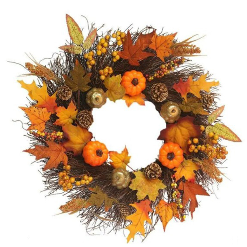 Аксессуар на стену Halloween Wreath Оранжевый Коричневый Аксессуар на стену Halloween Wreath Оранжевый Коричневый в Твери | Loft Concept
