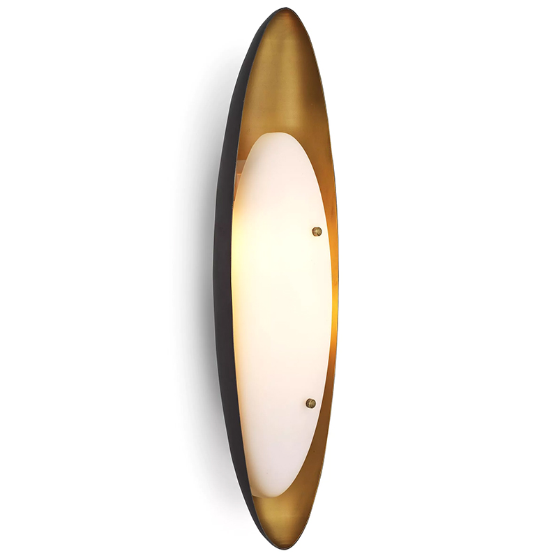Бра Eichholtz Wall Lamp Venova Черный Латунь Белый Бра Eichholtz Wall Lamp Venova Черный Латунь Белый в Твери | Loft Concept