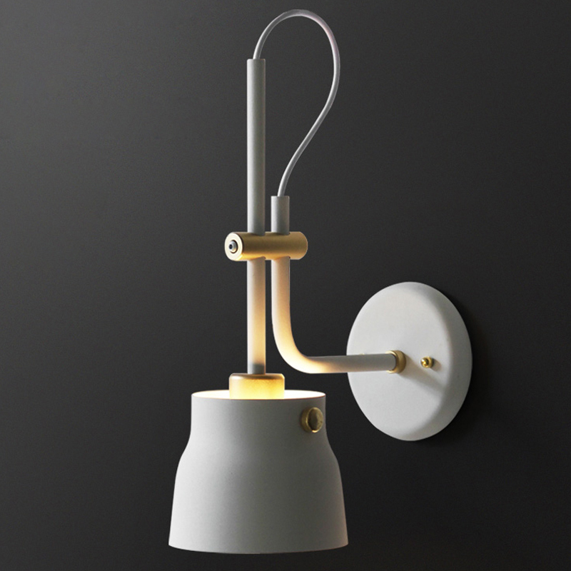 Бра RAM PLASENCIA Wall Lamp white Белый Латунь Бра RAM PLASENCIA Wall Lamp white Белый Латунь в Твери | Loft Concept