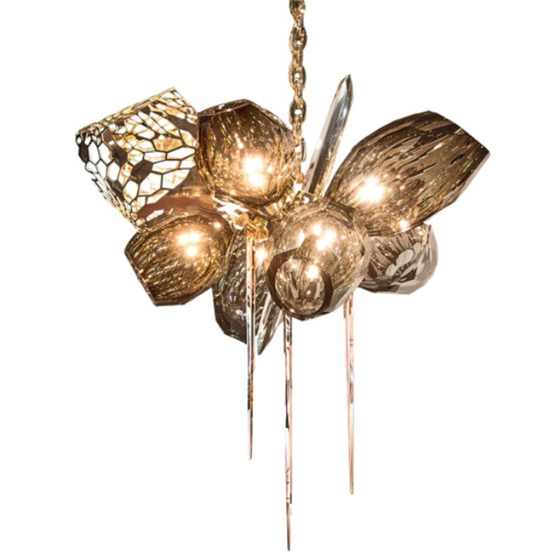 Люстра Britannica Chandelier Oval Barlas Baylar Бронза Янтарный Серый Люстра Britannica Chandelier Oval Barlas Baylar Бронза Янтарный Серый в Твери | Loft Concept