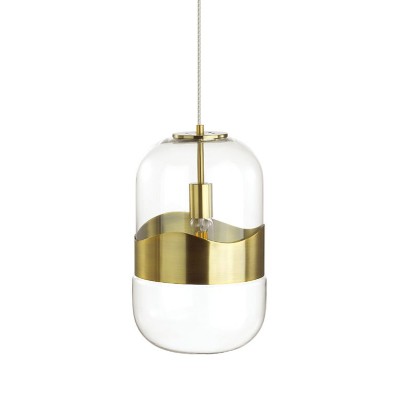 Подвесной светильник Igon Gold Hanging Lamp Золотой Прозрачный в Твери | Loft Concept 