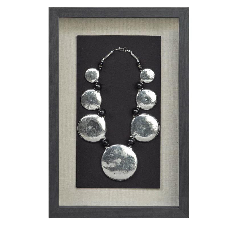 Панно Necklace Wall Accessory III Черный Серебряный Панно Necklace Wall Accessory III Черный Серебряный в Твери | Loft Concept