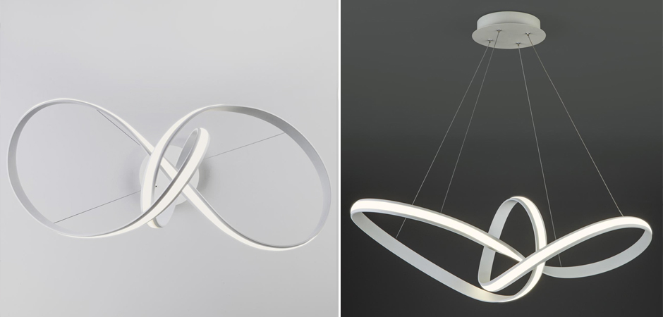 Люстра Mobius Strip White Chandelier Люстра Mobius Strip White Chandelier - Loft-Concept в Твери