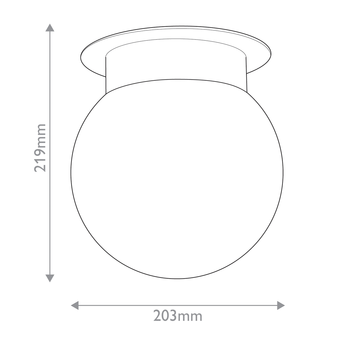 Потолочный светильник с белым матовым шарообразным плафоном Kichler в Твери