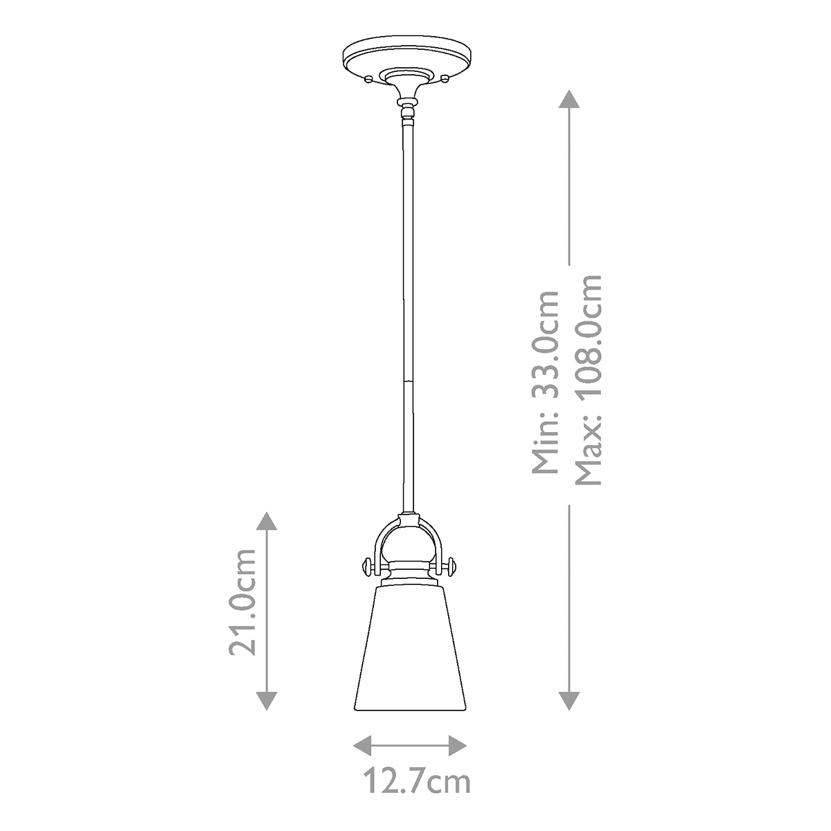 Подвесной светильник бронзового цвета с матовым стеклянным плафоном в форме конуса Hinkley в Твери